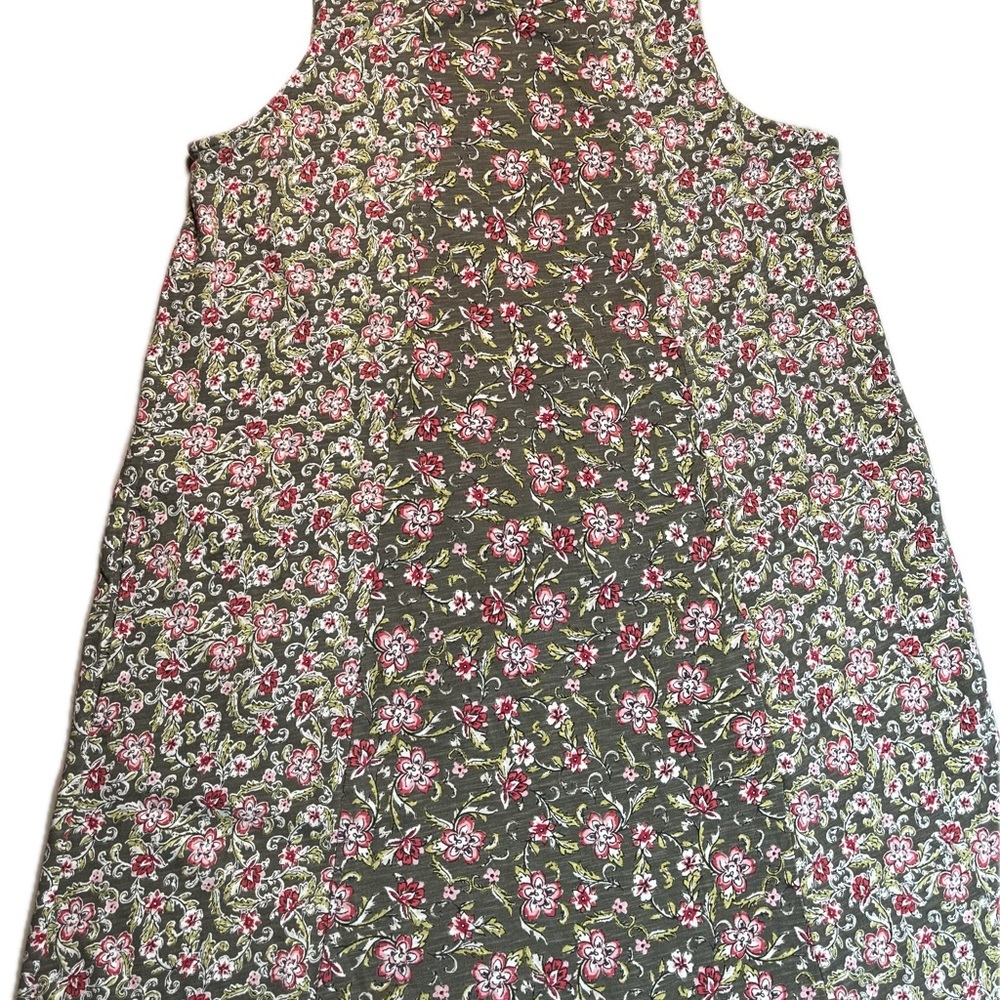 J. Jill Floral Print sleeveless, knee length dress, size L - Picture 10 of 13